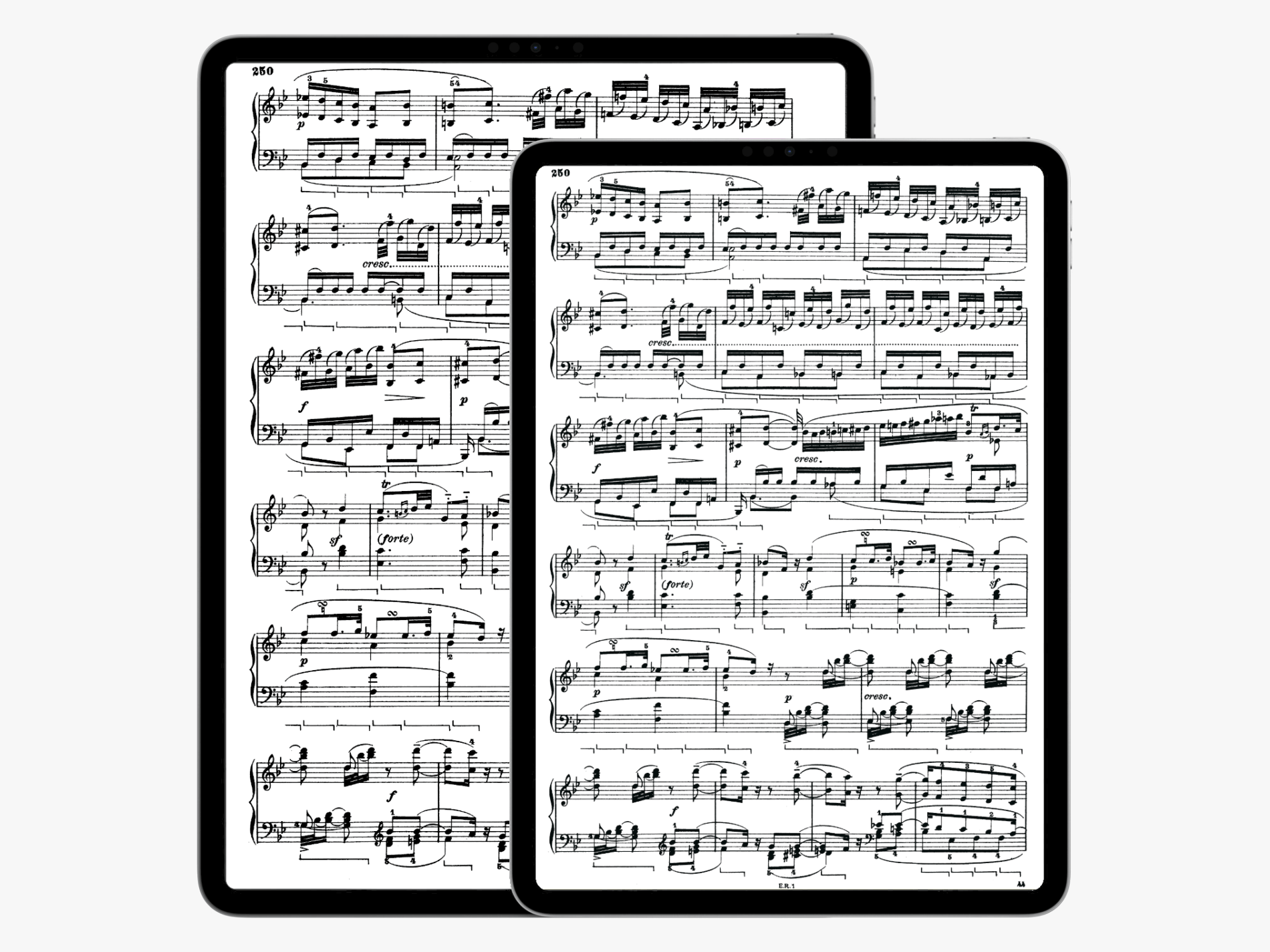 Apple iPad Pro 12,9 vs 11pouces pour la musique (affichage de partitions avec forScore)